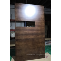 Elegant pivot entry wooden door design with door glass